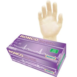 Gold-Touch Synthetic Tan Examination Glove Powder Free Large 100x10